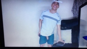 Hot young cute Latino with huge hung thick big dick