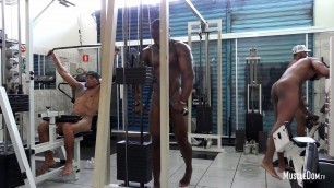 Naked latino guys in public gym