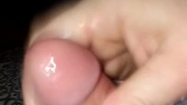 Jerking another cumshot off masturbating