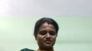 Tamil aunty saree change 2 times