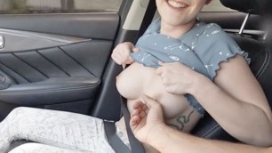 CASTINGCOUCH-X - Short Haired Cutie Enjoys Car Foreplay and Fuck With Casting Guy